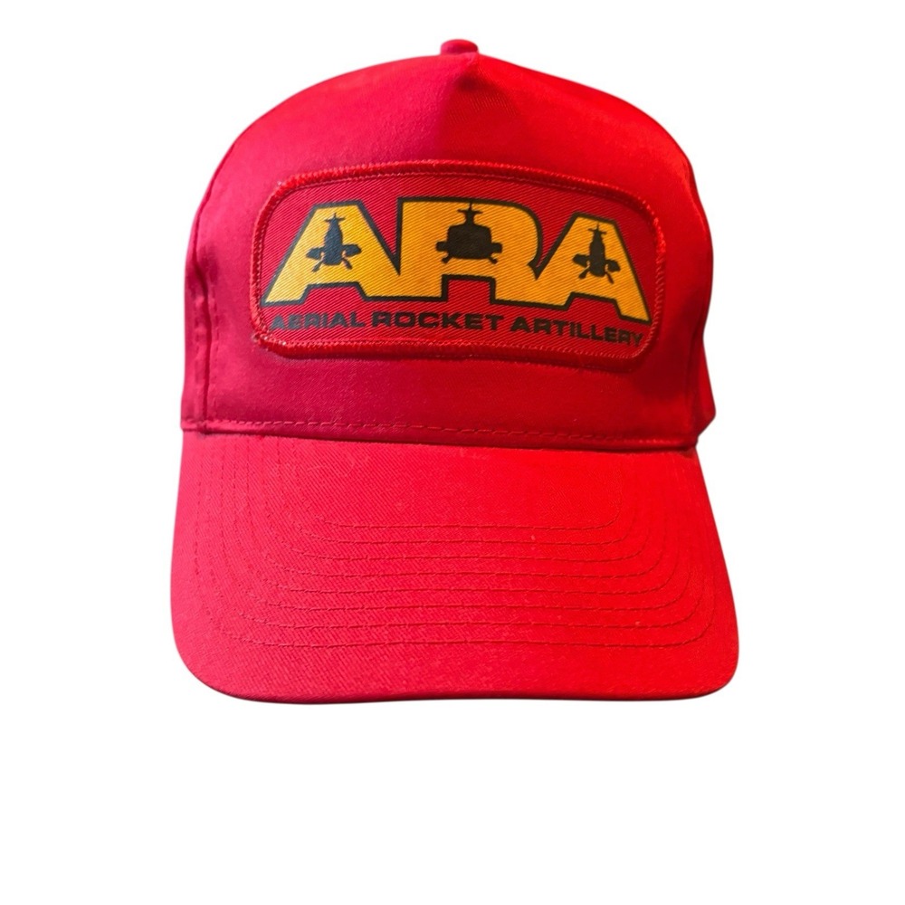 ARA Aerial Rocket Artillery Vintage Red Hat SnapBack One Size Otto
